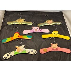 ZM Int’l Hand Painted Animal & Dinosaur Kids Hangers International 2001 Lot 7